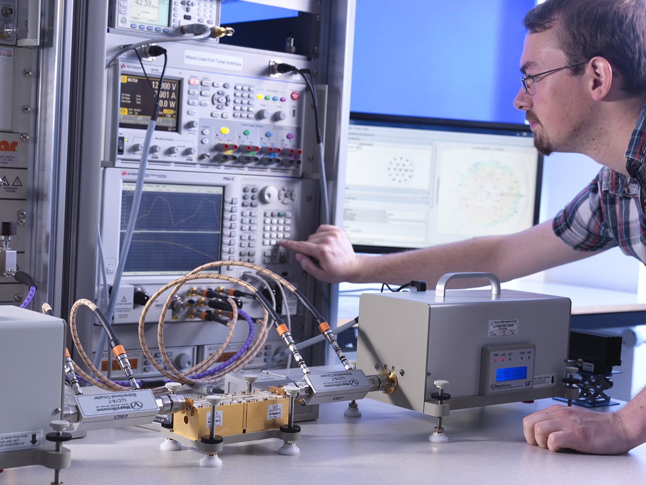 Working in the lab